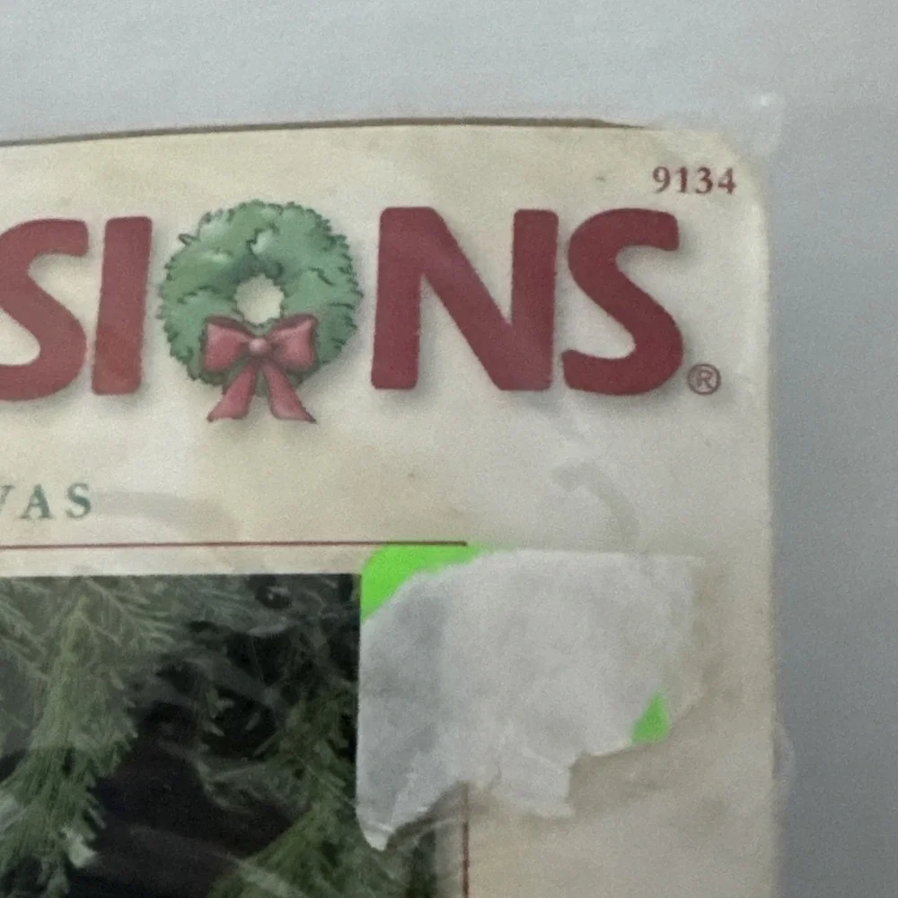 Dimensions Needlepoint Snowman Sparkle Stocking Craft Kit #9134 Approx 16